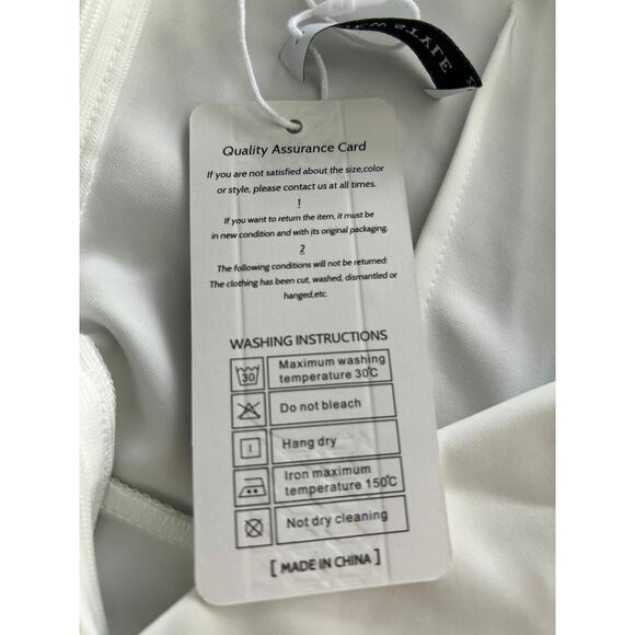 NWT New Style Classic Fashion Women's Size Large Bright White Dress Midi - Picture 4 of 6